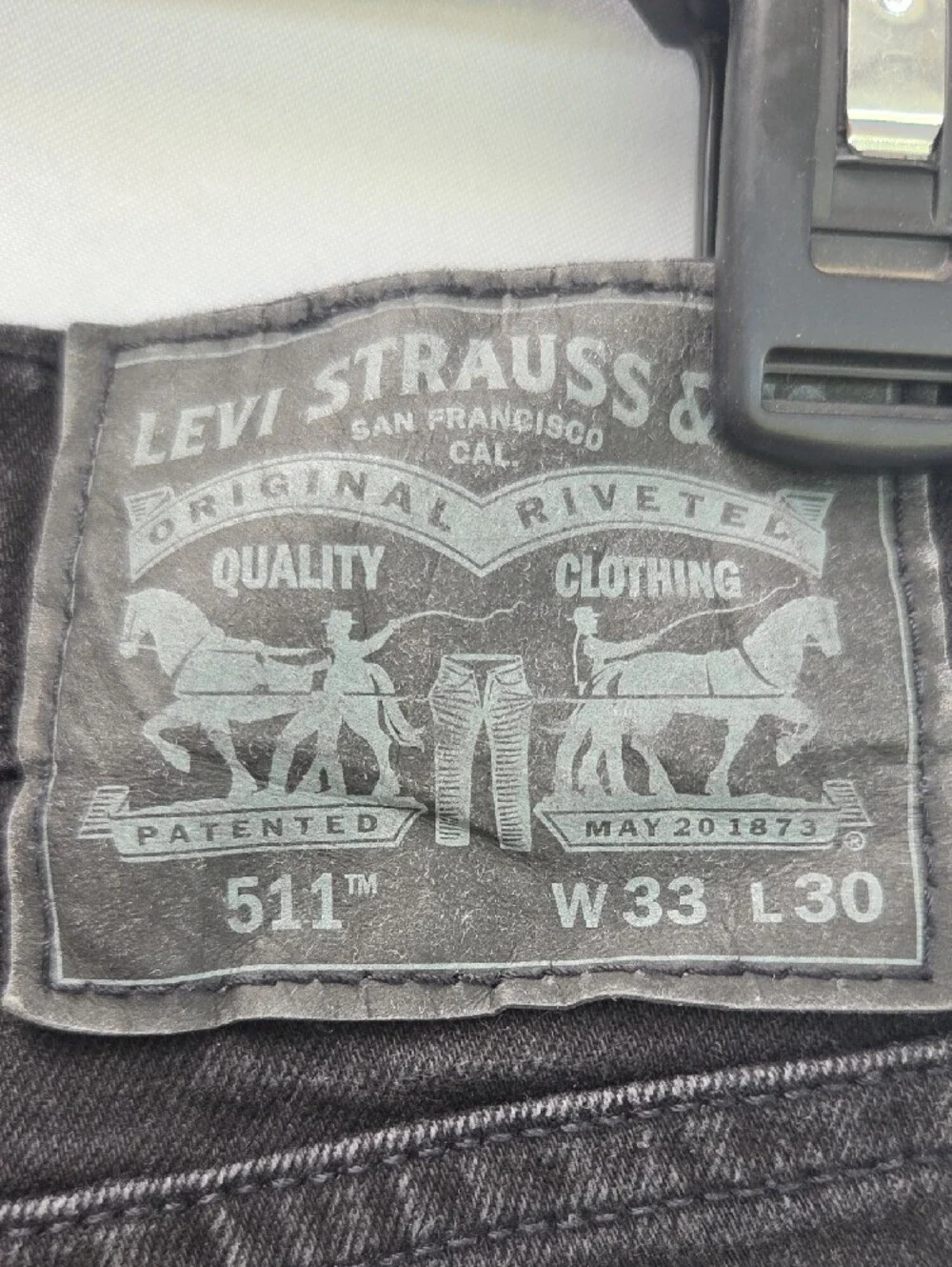 Levi's 511 Slim Straight Jeans in Black Wash 33x30